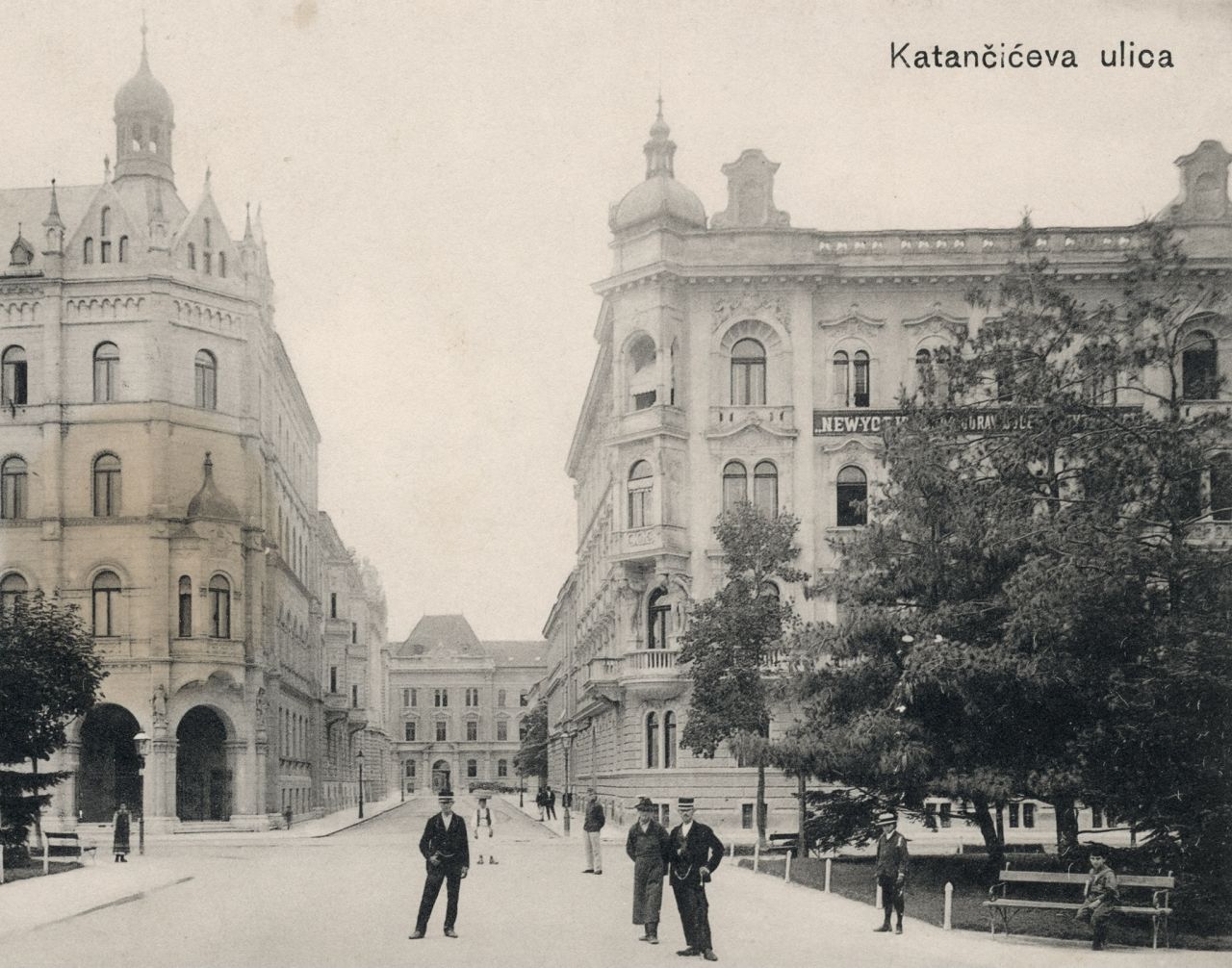 Katančićeva ulica, oko 1910. godine